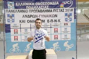 Ο Γιάννης Φαλιακάκης στην πρώτη θέση του Πανελληνίου Πρωταθλήματος Πίστας Ανδρών-Γυναικών 2018