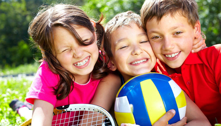 των παιδιών που γυμνάζονται