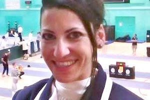 H προπονήτρια ξιφασκίας Φανή Ξαγοραράκη στην Αθλητική Λέσχη Μεσσαράς.