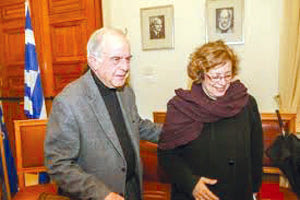 συνάντηση του δημάρχου με την κ. Βλαζάκη