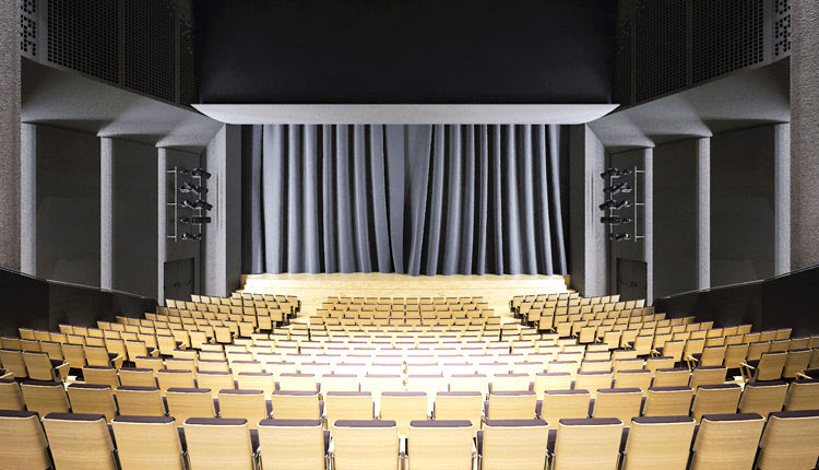 Άποψη της κεντρικής αίθουσας εκδηλώσεων του Πολιτιστικού Κέντρου