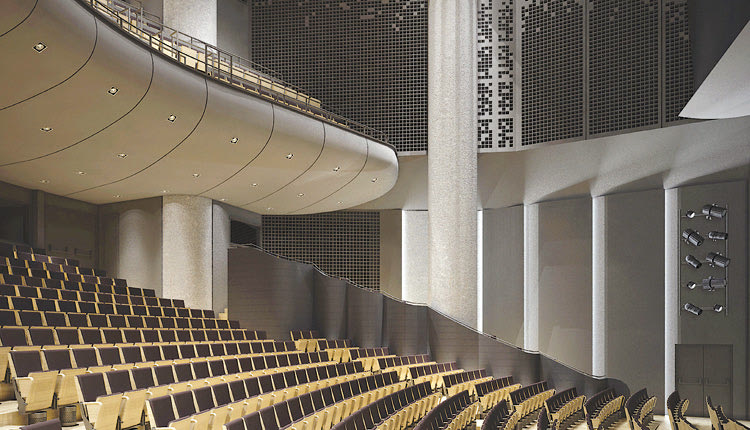 Συνολικά 742 θέσεις καλύπτει η κεντρική αίθουσα εκδηλώσεων