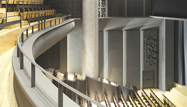 Η μικρή αίθουσα συναυλιών χωρητικότητας 213 θέσεων