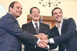 Σίσι, Αναστασιάδης, Τσίπρας από την προηγούμενη συνάντησή τους