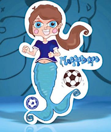 Μπαλαδώρα: δημιουργία μιας ηρωίδας-γοργόνας, με στόχο την προσέλκυση περισσότερων κοριτσιών στο ποδόσφαιρο