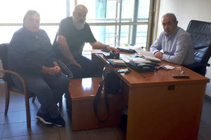 Οι εργαζόμενοι στην Καθαριότητα με τον Σωκράτη Βαρδάκη