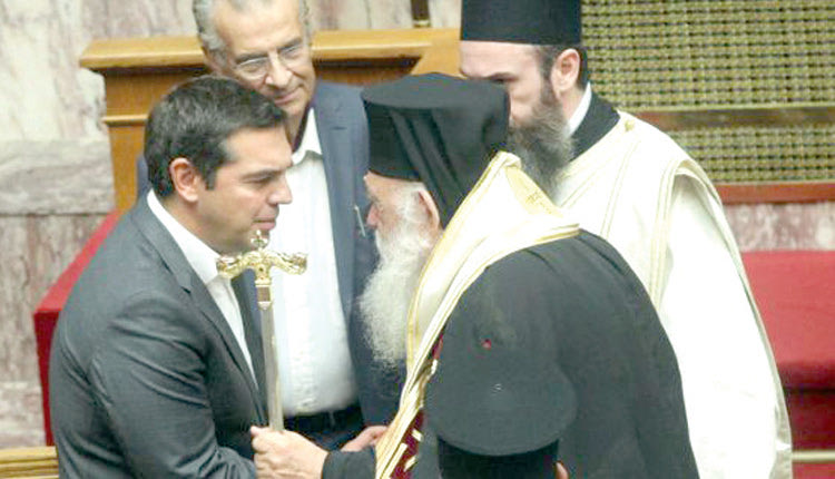 η συνάντηση που είχε με τον Αρχιεπίσκοπο Ιερώνυμο ο πρωθυπουργός Αλέξης Τσίπρας