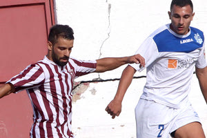 Ο Ανδρεαδάκης της Μινωικής σε φάση από το ματς με τον Πόρο