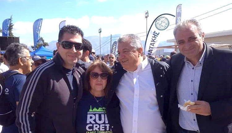 ο δήμαρχος Μινώα Πεδιάδος Ζαχαρίας Καλογεράκης στον Ημιμαραθώνιο Κρήτης