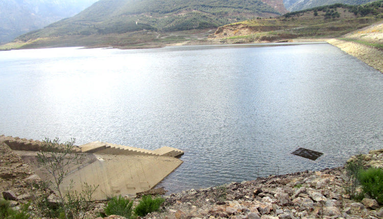 Η  υδροληψία  και  η σχάρα  της Υ4, που μόλις  ξεπροβάλλει 