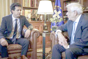 Ο Κ. Δασκαλάκης με τον Πρόεδρο της Δημοκρατίας