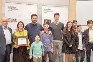 Με το βραβείο του Καλύτερου Ευρωπαίου Πολίτη τιμήθηκε σήμερα ο πατήρ Αντώνιος της «Κιβωτού του Κόσμου».