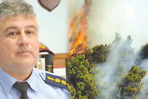 Ο διοικητής των Πυροσβεστικών Υπηρεσιών Κρήτης Γ. Μαραγκάκης