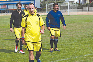 φιλικό ποδοσφαιρικό αγώνα που διοργάνωσε το Σάββατο  ο Δικηγορικός Σύλλογος Λασιθίου και το Κατάστημα Κράτησης Νεάπολης στο δημοτικό στάδιο Νεάπολης «Περικλής Μελιδονιώτης»