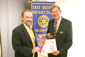 Ομιλία με θέμα: “Ιστορία και σημερινές τάσεις στη Γερμανική οικονομία και στο τραπεζικό σύστημα” πραγματοποίησε ο ροταριανός Stephan A. Kaulvers πρώην διευθύνων σύμβουλος της Bremer Landesbank