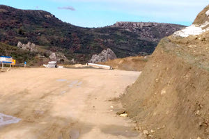 Στο μεγάλο εργοτάξιο του δρόμου της Μεσαράς