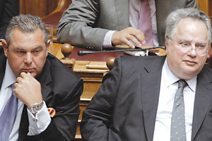 Θερμό επεισόδιο Καμμένου - Κοτζιά