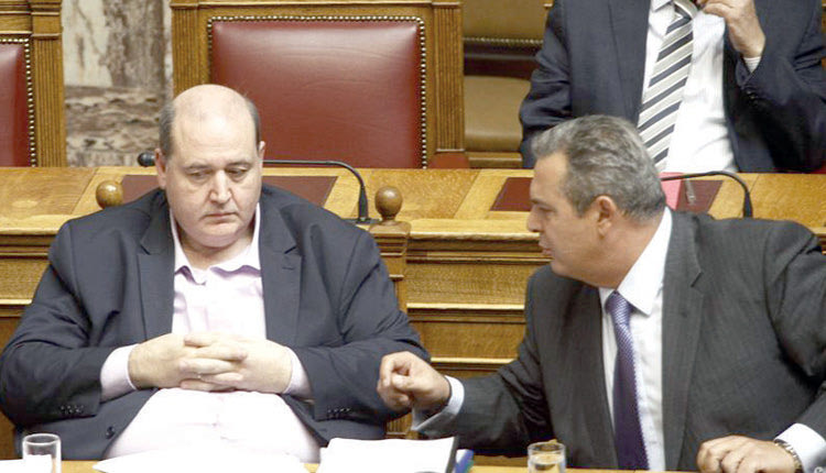 Ο Πάνος Καμμένος με τον Νίκο Φίλη