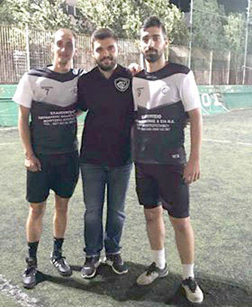 Άλογο Μαλεβιζίου:  Οι Αγγουρίδης, Συγλέτος (πρόεδρος) και Μαλλιωτάκης