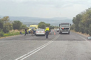 Από το ατύχημα στο ύψος της Σκεπαστής