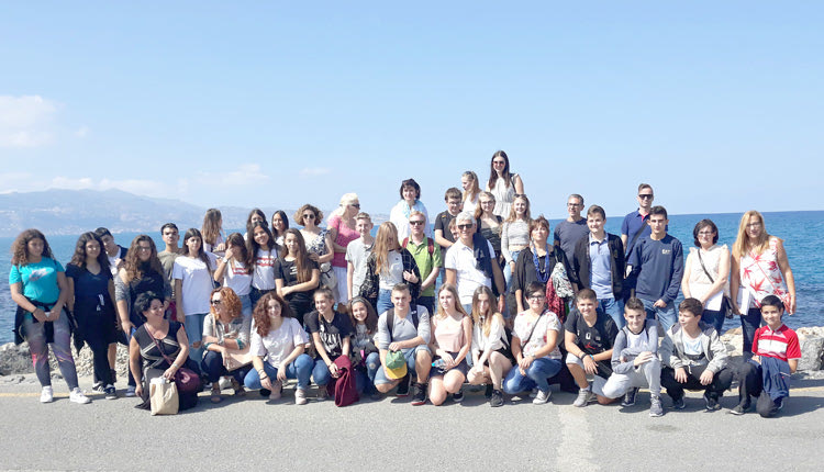 η εβδομάδα φιλοξενίας που οργάνωσε το 9ο Γυμνάσιο Ηρακλείου στο πλαίσιο του ευρωπαϊκού προγράμματος Erasmus+ που για δεύτερη φορά εκπονεί κι έχει ως θέμα: ‘Μobilise YOUrself-studying and working in the EU’.