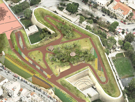 Η πρόταση της Λότζια για την ανάδειξη των τειχών