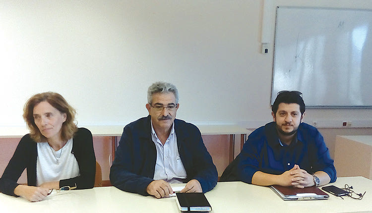 Οι κ.κ. Ανεζάκη, Στεφανάκης και Νικολιδάκης