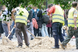 οι εργασίες στο πάρκο Γεωργιάδη