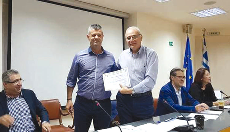 Αποχώρησε μετά από 20 χρόνια ο Παύλος Μπαριτάκης από πρόεδρος του Διοικητικού Συμβουλίου της Ένωσης Φοροτεχνικών Ηρακλείου 