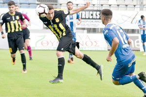 Φάση από το ματς και τη μεγάλη νίκη του Εργοτέλη στα Περβόλια