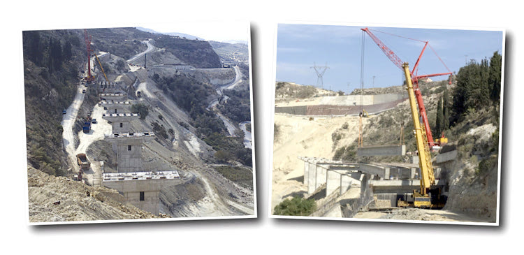 το έργο διαμόρφωσης του δρόμου της Μεσσαράς