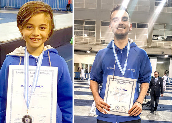 Δύο ασημένια μετάλλια για τον Θησέας 0 Φώτης Μήνος και ο Φίλιππος Πάσσαμ