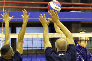 Φάση από το ντέρμπι Βόλεϊ ανδρών Ηρόδοτος-ΓΕΗ