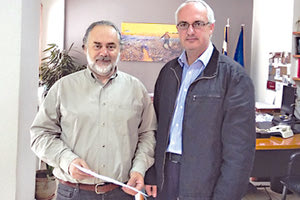 Ο κ. Τερζάκης με τον κ. Χατζηδάκη