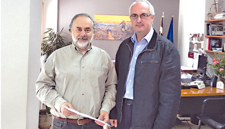 Ο κ. Τερζάκης με τον κ. Χατζηδάκη