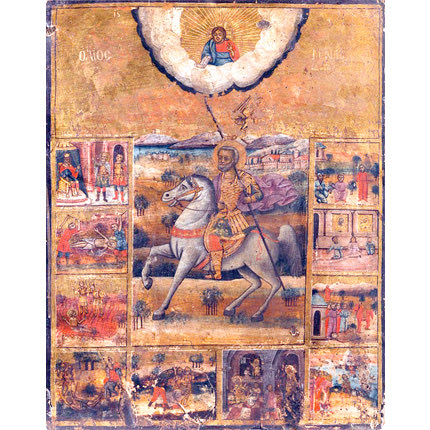 ο Ιερός Μητροπολιτικός Ναός του Αγίου Μηνά απέκτησε σε δημοπρασία μια ξενιτεμένη εικόνα του Άρχοντα του Μεγάλου Κάστρου από τον 18ο αιώνα