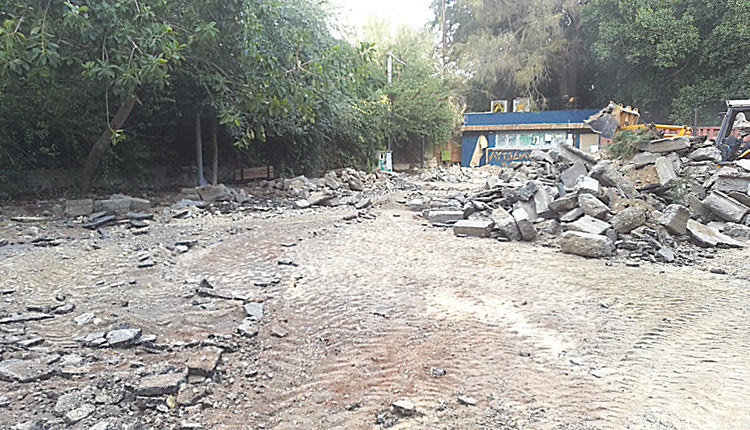 Ένα πλήρες εργοτάξιο είναι πλέον το πάρκο Γεωργιάδη 