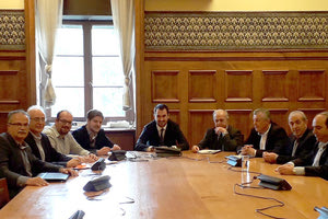 Συνάντηση με τον υπουργό Εσωτερικών Αλέξη Χαρίτση είχε ο πρόεδρος της Περιφερειακής Ένωσης Δήμων Κρήτης (ΠΕΔ)  Βασίλης Λαμπρινός και αντιπροσωπεία δημάρχων