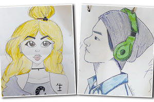 Σκιτσάρει και καταπλήσσει η 15χρονη μαθήτρια του 11ου Γυμνασίου Ηρακλείου, Εμμανουέλα Ισμαΐλι