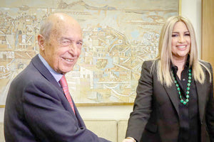 η συνάντηση της επικεφαλής του Κινήματος Αλλαγής, Φώφη Γεννηματά, με τον πρώην πρωθυπουργό, Κώστα Σημίτη