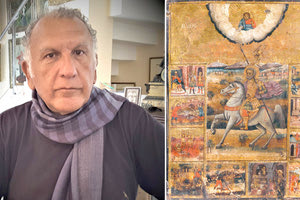 Ο ΣΥΛΛΕΚΤΗΣ ΜΙΧΑΛΗΣ ΚΡΑΣΑΚΗΣ, ΠΟΥ “ΧΤΥΠΗΣΕ” ΤΗΝ ΕΙΚΟΝΑ ΤΟΥ ΑΓΙΟΥ ΜΗΝΑ, ΜΙΛΑ ΣΤΗΝ “Π”