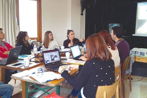 Στη συνάντηση για το πρόγραμμα Erasmus+:  network against Hate και το Γενικό Λύκειο Γουβών