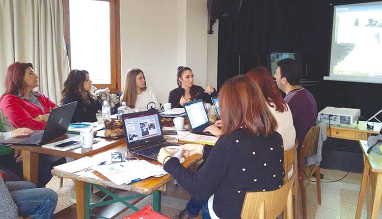 Στη συνάντηση για το πρόγραμμα Erasmus+:  network against Hate και το Γενικό Λύκειο Γουβών