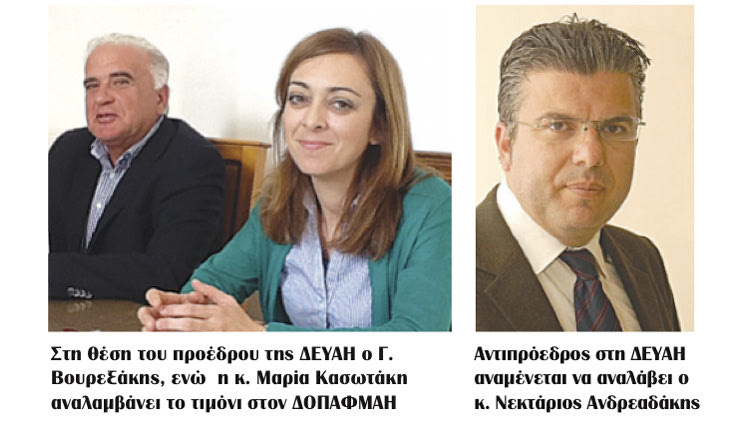 Οι αλλαγές προσώπων στις Δημοτικές επιχειρήσεις