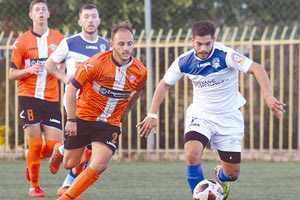 Στιγμιότυπο από το χθεσινό παιχνίδι του Πόρου με τον Αλμυρό