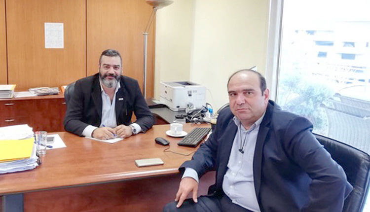 Συνάντηση με τον δήμαρχο Αρχάνων-Αστερουσίων, Μανόλη Κοκοσάλη, είχε ο διευθύνων σύμβουλος της ΚΤΥΠ ΑΕ, Γιάννης Χαρωνίτης