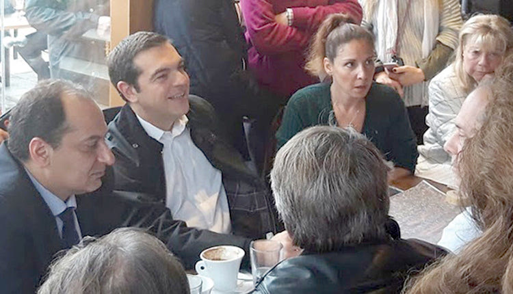 κατά την επίσκεψή του πρωθυπουργού Αλέξη Τσίπρα στο Μάτι 