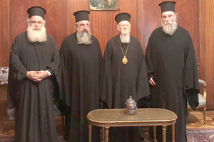 Στο Οικουμενικό Πατριαρχείο μετέβη συνοδική αντιπροσωπεία, με απόφαση της Ιεράς Επαρχιακής Συνόδου της Εκκλησίας Κρήτης