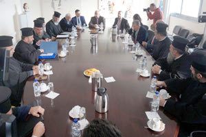 Οι κληρικοί σε συνάντηση που είχαν με τον υπουργό Παιδείας, κ. Κώστα Γαβρόγλου