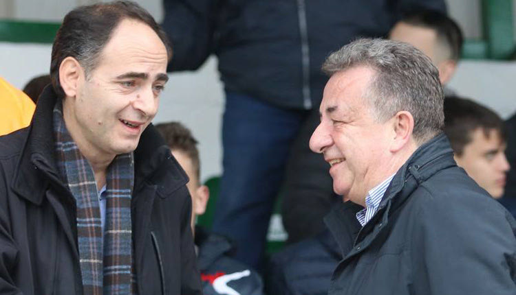 Ο περιφερειάρχης Κρήτης Σταύρος Αρναουτάκης και ο πρόεδρος του ΠΟΑ Νίκος Αγγελάκης